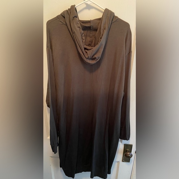 Torrid Green Ombré French Terry Hooded Dress - Picture 6 of 6